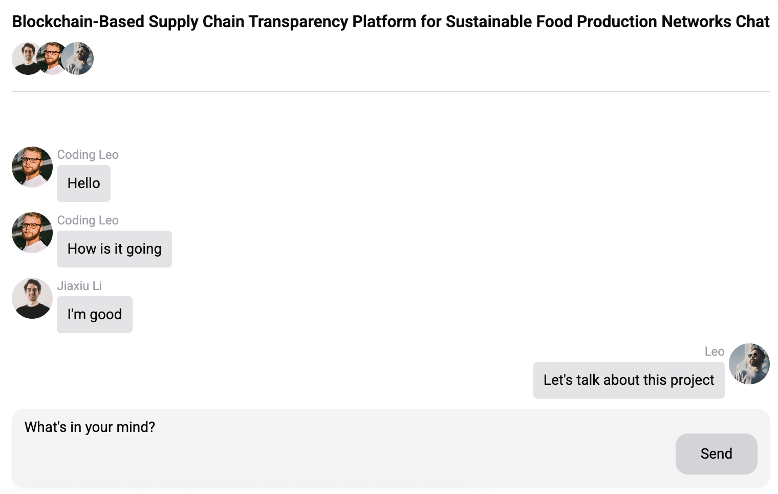 Integrated Project Chat Rooms